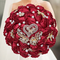 Prom Bouquet Luxury With Pearl For Wedding Party - Lusy Store LLC