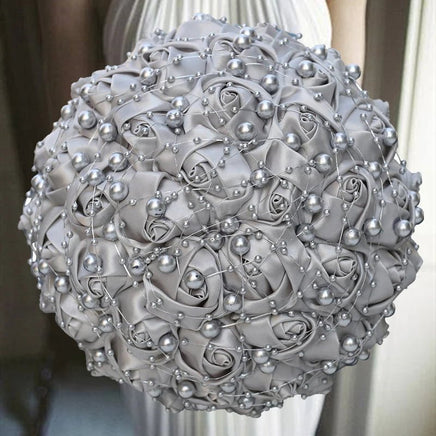 Prom Bouquet Luxury With Pearl For Wedding Party - Lusy Store LLC