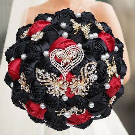 Prom Bouquet Luxury With Pearl For Wedding Party - Lusy Store LLC