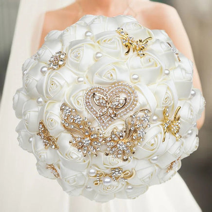 Prom Bouquet Luxury With Pearl For Wedding Party