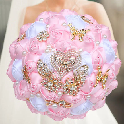 Prom Bouquet Luxury With Pearl For Wedding Party