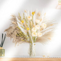 Prom bouquet real natural dried flower bouquet small reed rabbit tail grass - Lusy Store LLC