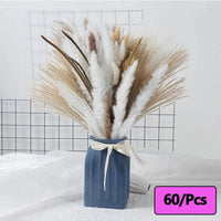 Prom bouquet real natural dried flower bouquet small reed rabbit tail grass - Lusy Store LLC