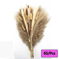 Prom bouquet real natural dried flower bouquet small reed rabbit tail grass - Lusy Store LLC