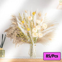 Prom bouquet real natural dried flower bouquet small reed rabbit tail grass - Lusy Store LLC