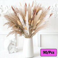 Prom bouquet real natural dried flower bouquet small reed rabbit tail grass Bouquet-3