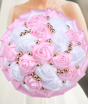 Prom Bouquet Rose Navy Bridesmaid Bridesmaid Holding Flowers for Wedding Decoration - Lusy Store LLC