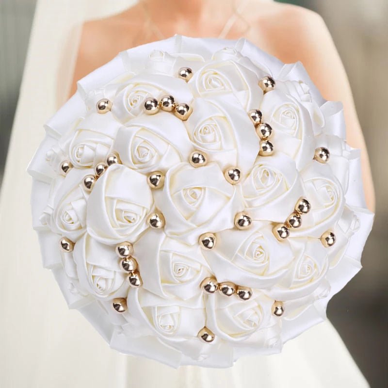 Prom Bouquet Rose Navy Bridesmaid Bridesmaid Holding Flowers for Wedding Decoration - Lusy Store LLC
