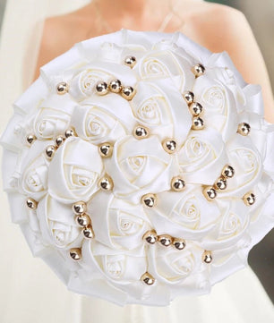 Prom Bouquet Rose Navy Bridesmaid Bridesmaid Holding Flowers for Wedding Decoration - Lusy Store LLC