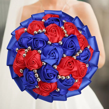 Prom Bouquet Rose Navy Bridesmaid Bridesmaid Holding Flowers for Wedding Decoration R31