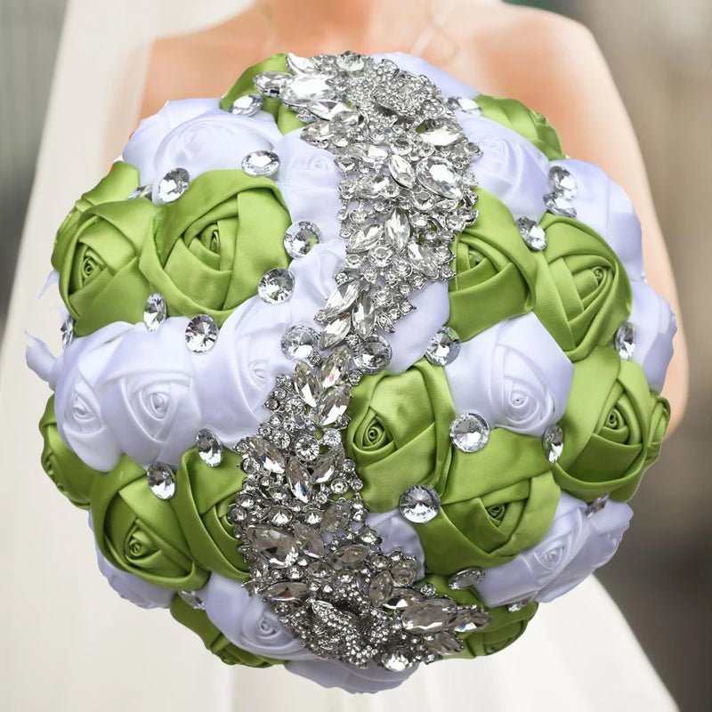 Prom Bouquet Rose Navy Bridesmaid Bridesmaid Holding Flowers for Wedding Decoration - Lusy Store LLC