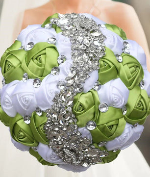 Prom Bouquet Rose Navy Bridesmaid Bridesmaid Holding Flowers for Wedding Decoration - Lusy Store LLC