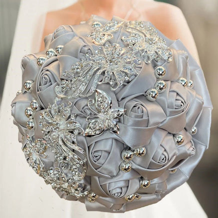 Prom Bouquet Rose Navy Bridesmaid Bridesmaid Holding Flowers for Wedding Decoration