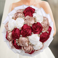 Prom Bouquet Rose Navy Bridesmaid Bridesmaid Holding Flowers for Wedding Decoration R30