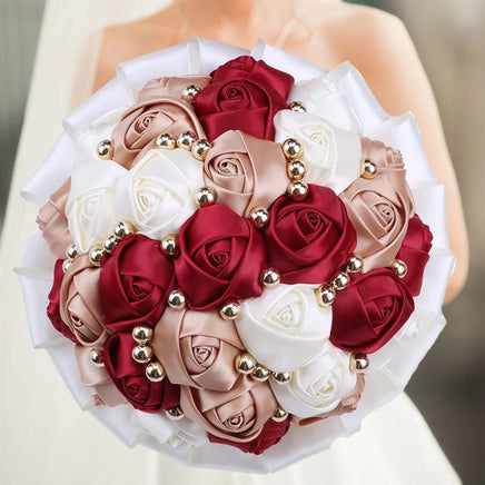 Prom Bouquet Rose Navy Bridesmaid Bridesmaid Holding Flowers for Wedding Decoration R30