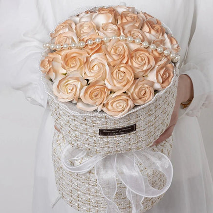 Prom Bouquet Roses Soap Flower Artificial Brides Bouquet Gifts