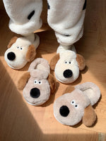 Puppy Slippers Cotton Cute For Men And Women Plush Home Palm Dog Slippers