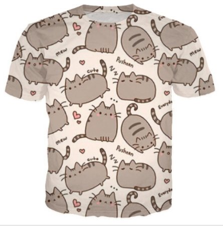 Pusheen Cat cartoon t shirt Cartoon 3d Tee - Lusy Store