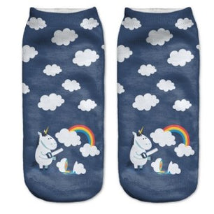Pusheen Love Women Socks Cute 3D Printed - Lusy Store