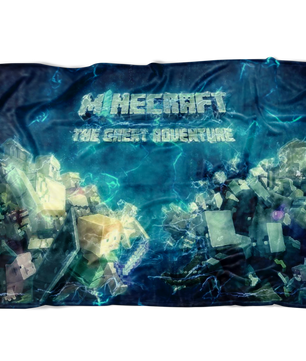 Minecraft Fleece Blanket Minecraft War Impulse Blue Blanket Warm And Super Comfortable Best Gift For Kids - Lusy Store