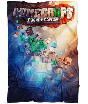 Minecraft Fleece Blanket Battlefield Blue Blanket Warm And Super Comfortable Best Gift For Kids - Lusy Store