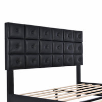 Queen Bed PU Platform Bed Upholstered Storage Bed F399 - Lusy Store