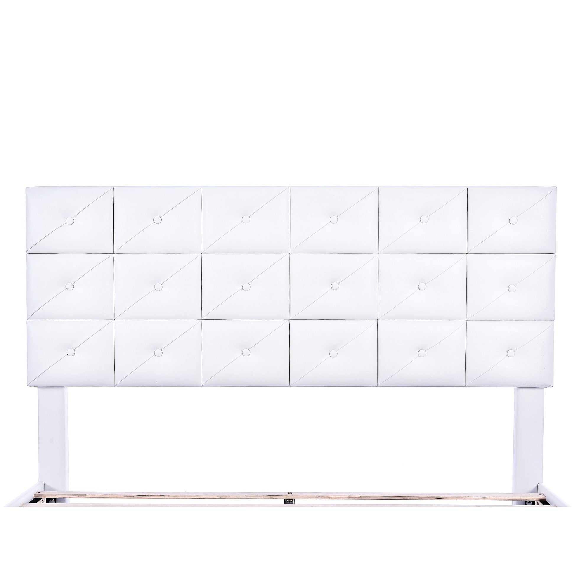 Queen Bed PU Platform Bed Upholstered Storage Bed F399 - Lusy Store
