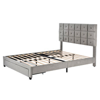 Queen Bed PU Platform Bed Upholstered Storage Bed F399 - Lusy Store