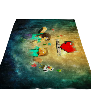 Minecraft Fleece Blanket Minecraft Love Colorful Blanket Warm And Super Comfortable Best Gift For Kids LS0738 - Lusy Store