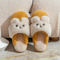 Rabbit Slippers Women Non-Slip Soft Warm House Shoes Men Ladies Indoor Bedroom Couples Cartoon - Lusy Store LLC