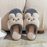 Rabbit Slippers Women Non-Slip Soft Warm House Shoes Men Ladies Indoor Bedroom Couples Cartoon - Lusy Store LLC