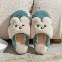 Rabbit Slippers Women Non-Slip Soft Warm House Shoes Men Ladies Indoor Bedroom Couples Cartoon - Lusy Store LLC