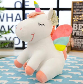 Rainbow Unicorn Stuffed Animals Cute Soft Plush Toys Baby Dolls Gifts For Kids - Lusy Store