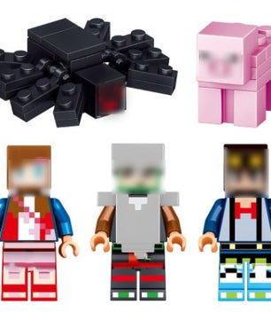 Reston Fortress MY WORLD Compatible Lego Minecraft Figures Building Blocks Bricks - Lusy Store