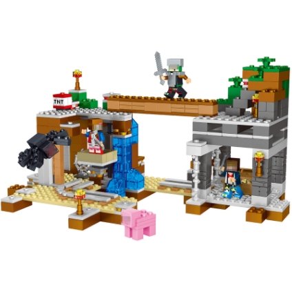 Reston Fortress MY WORLD Compatible Lego Minecraft Figures Building Blocks Bricks - Lusy Store
