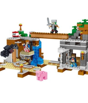 Reston Fortress MY WORLD Compatible Lego Minecraft Figures Building Blocks Bricks - Lusy Store