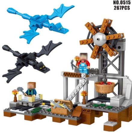 Reston Fortress MY WORLD Compatible Lego Minecraft Figures Building Blocks Bricks - Lusy Store