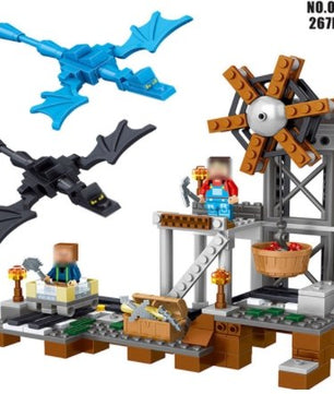 Reston Fortress MY WORLD Compatible Lego Minecraft Figures Building Blocks Bricks - Lusy Store