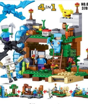 Reston Fortress MY WORLD Compatible Lego Minecraft Figures Building Blocks Bricks - Lusy Store