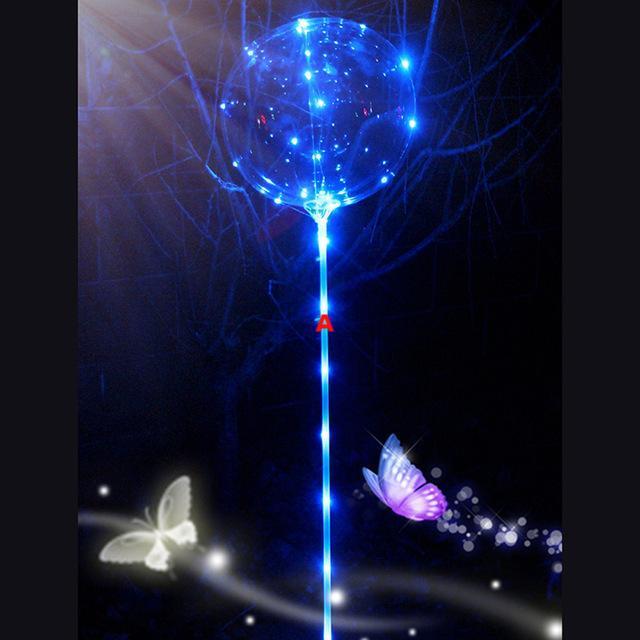Reusable Luminous Led Balloon Transparent Round Bubble Decoration Party Wedding - Lusy Store