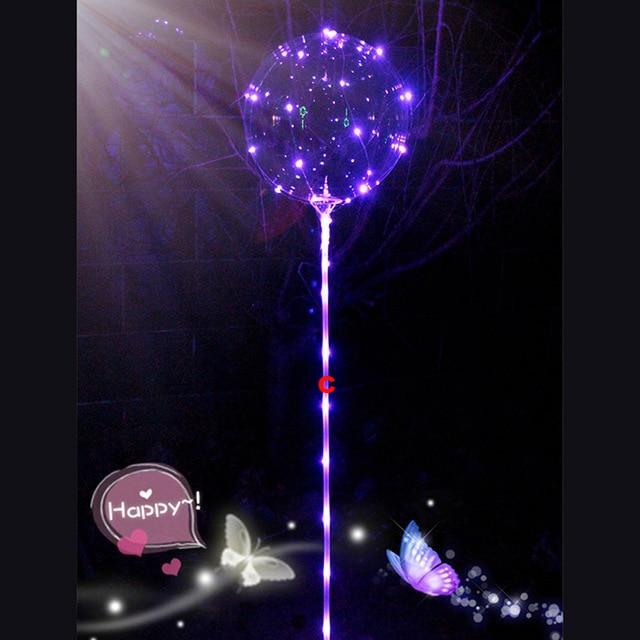 Reusable Luminous Led Balloon Transparent Round Bubble Decoration Party Wedding - Lusy Store