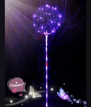 Reusable Luminous Led Balloon Transparent Round Bubble Decoration Party Wedding - Lusy Store