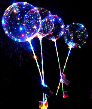 Reusable Luminous Led Balloon Transparent Round Bubble Decoration Party Wedding - Lusy Store