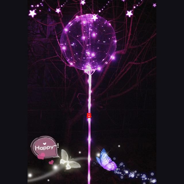 Reusable Luminous Led Balloon Transparent Round Bubble Decoration Party Wedding - Lusy Store