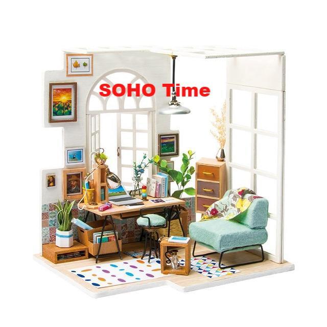 Robotime 15 Types DIY Wooden Home Decoration Garden Figurine Miniature Accessories House Fairy Valentine Day Gift - Lusy Store