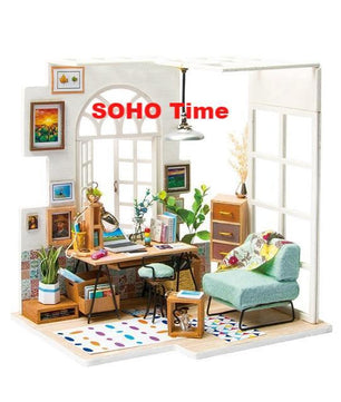 Robotime 15 Types DIY Wooden Home Decoration Garden Figurine Miniature Accessories House Fairy Valentine Day Gift - Lusy Store
