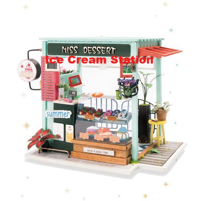 Robotime 15 Types DIY Wooden Home Decoration Garden Figurine Miniature Accessories House Fairy Valentine Day Gift - Lusy Store