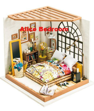 Robotime 15 Types DIY Wooden Home Decoration Garden Figurine Miniature Accessories House Fairy Valentine Day Gift - Lusy Store