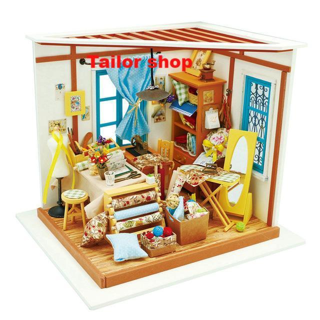 Robotime 15 Types DIY Wooden Home Decoration Garden Figurine Miniature Accessories House Fairy Valentine Day Gift - Lusy Store