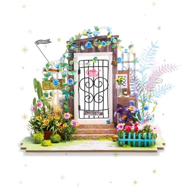 Robotime 15 Types DIY Wooden Home Decoration Garden Figurine Miniature Accessories House Fairy Valentine Day Gift - Lusy Store